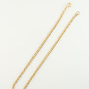 Pulsera Cubana Oro Amarillo 18k / ITA02 / M: 19 cms x 3 mm / P: 1 gr