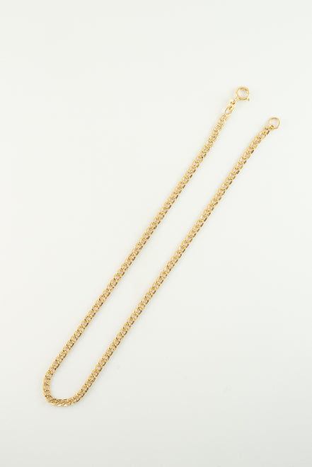 Pulsera Cubana Oro Amarillo 18k / ITA02 / M: 19 cms x 3 mm / P: 1 gr