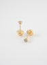 Topos Bisel Circon Blanco Oro Amarillo 18k / NA15 / 3 mm x 3mm / P: 0,5 gr