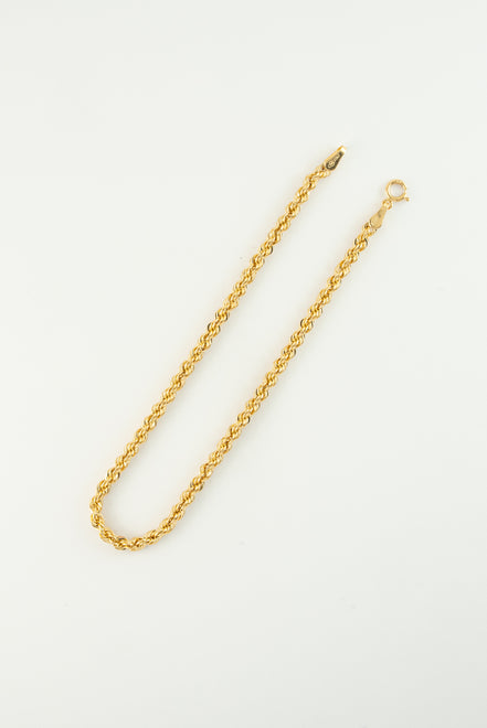 Tobillera Lazo San Francisco Oro Amarillo 18k / ITA66 7 M: 27 cms x 4 mm / P: 5.2 gr