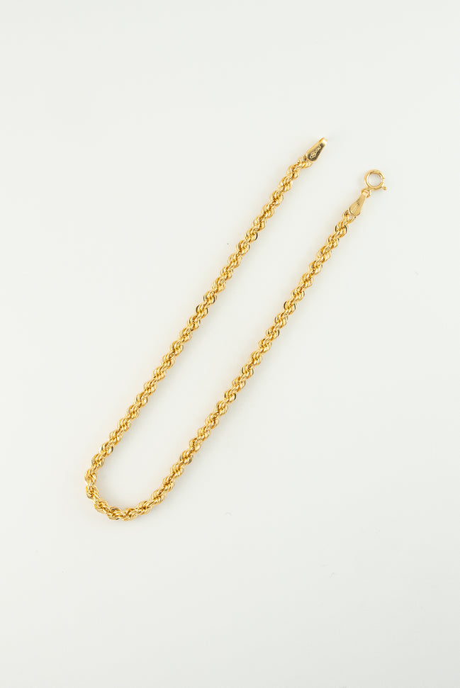 Tobillera Lazo San Francisco Oro Amarillo 18k / ITA66 7 M: 27 cms x 4 mm / P: 5.2 gr