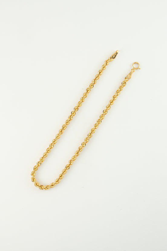 Tobillera Lazo San Francisco Oro Amarillo 18k / ITA66 7 M: 27 cms x 4 mm / P: 5.2 gr