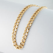 Pulsera Cubana Oro Amarillo 18k / ITA02 / M: 21 cms x 6 mm / P: 6,3 gr