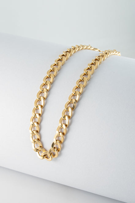 Pulsera Cubana Oro Amarillo 18k / ITA02 / M: 21 cms x 6 mm / P: 6,3 gr
