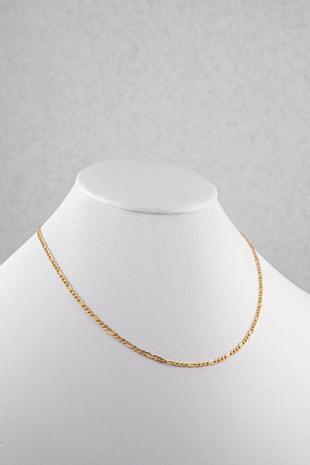 Cadena Figaro Oro Amarillo 18k / ITA07 / 40 cms / M: 3 mm / P: 2,7 gr