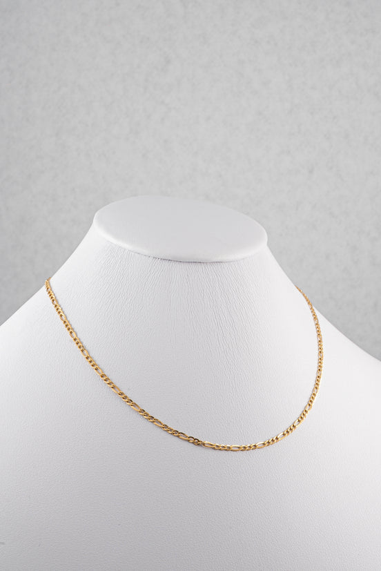 Cadena Figaro Oro Amarillo 18k / ITA07 / 40 cms / M: 3 mm / P: 2,7 gr