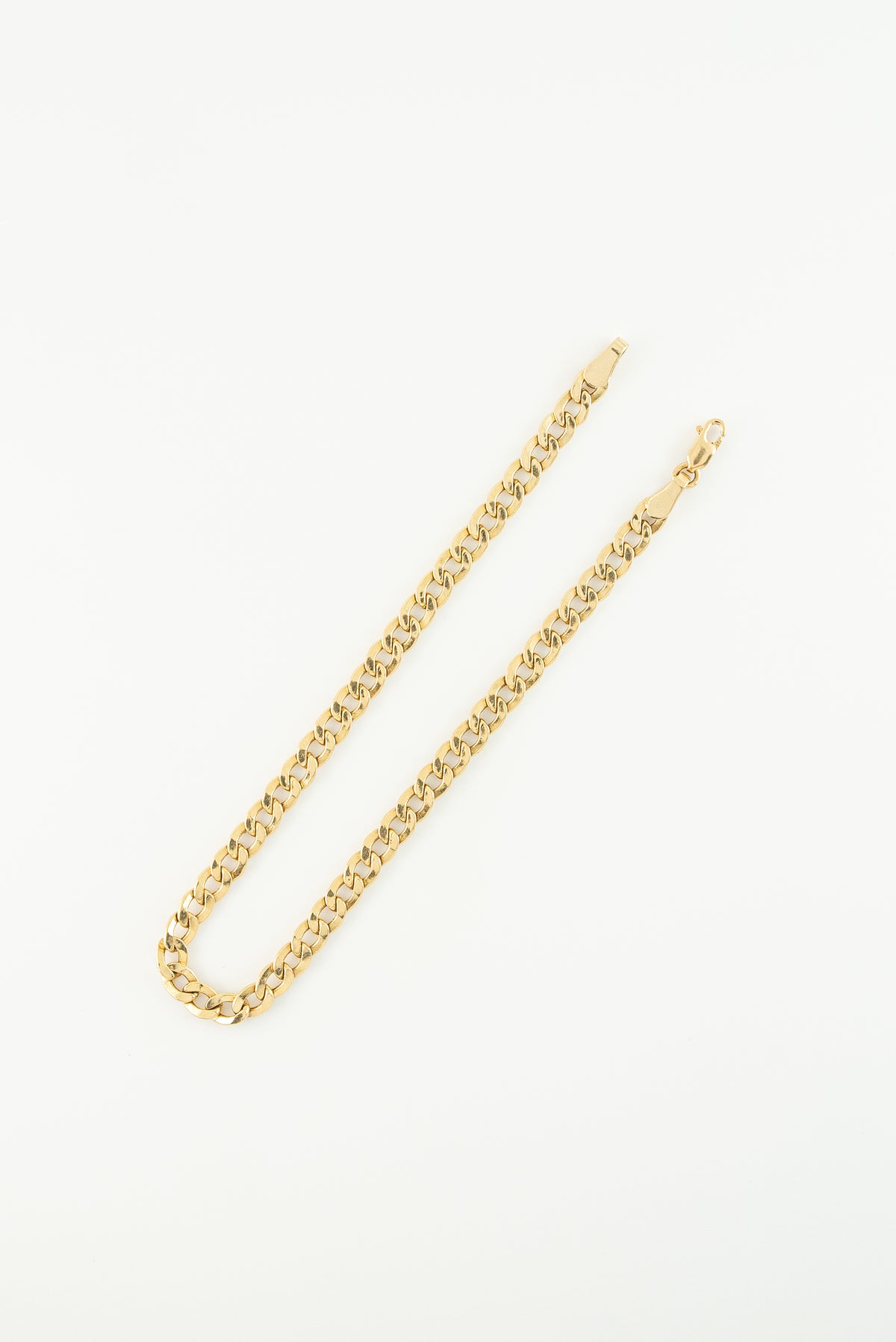 Pulsera Cubana Oro Amarillo 18k / ITA02 / M: 20 cms x 4 mm / P: 4,11 gr