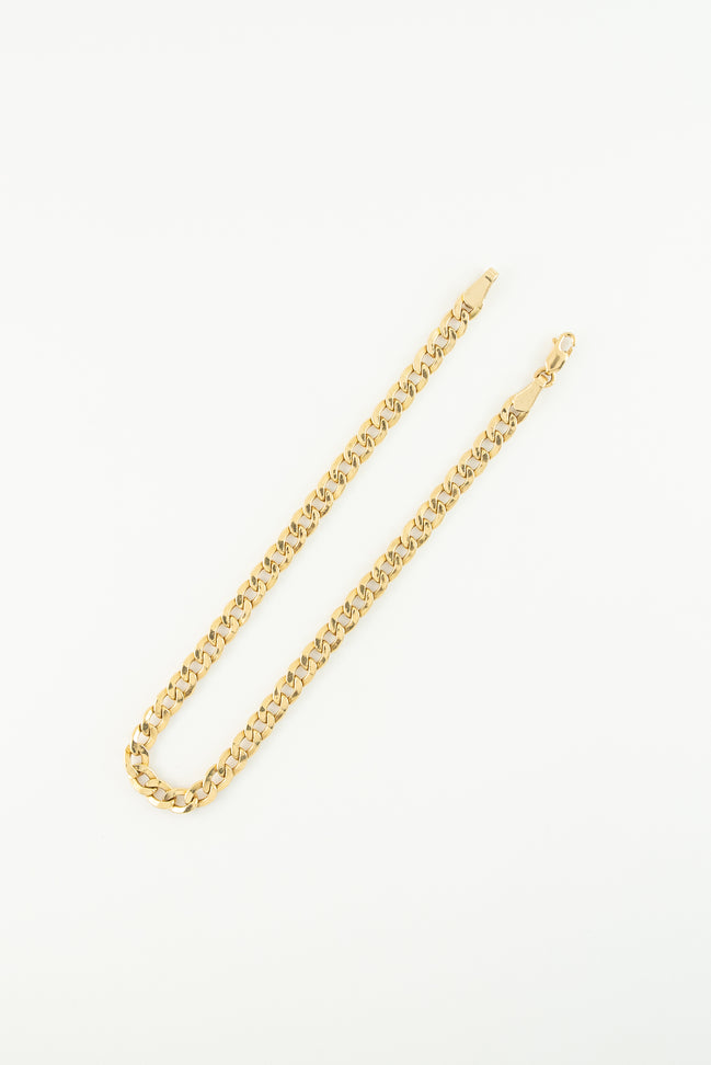 Pulsera Cubana Oro Amarillo 18k / ITA02 / M: 20 cms x 4 mm / P: 4,11 gr
