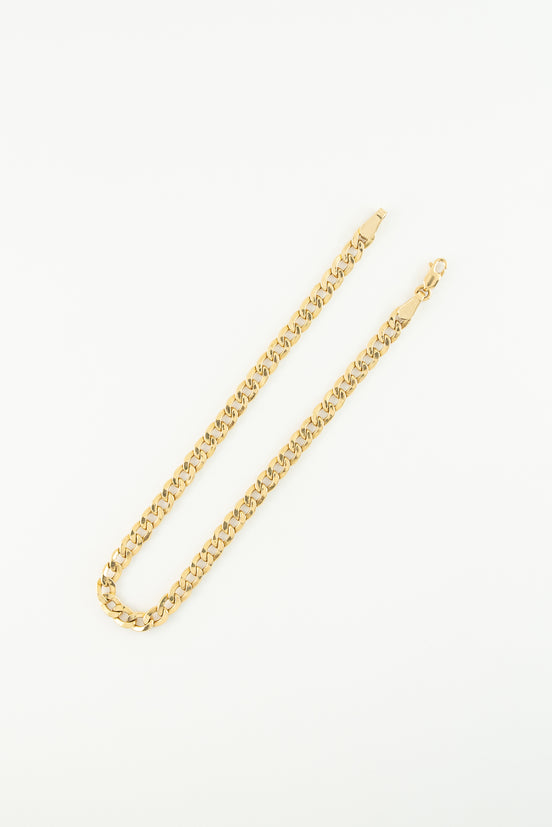Pulsera Cubana Oro Amarillo 18k / ITA02 / M: 20 cms x 4 mm / P: 4,11 gr