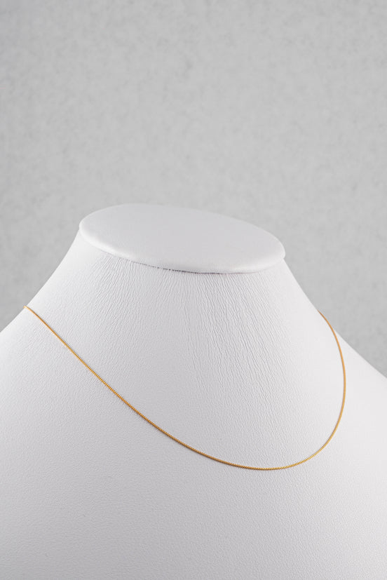 Cadena Veneciana Oro Amarillo 18k -/ ITA87 / 40 cms / M: 1 mm / P: 1.5 gr