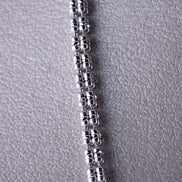 Cadena Ice Diamantado Oro Blanco 18k / ITA266 / 70 cms / P: 18,9 gr