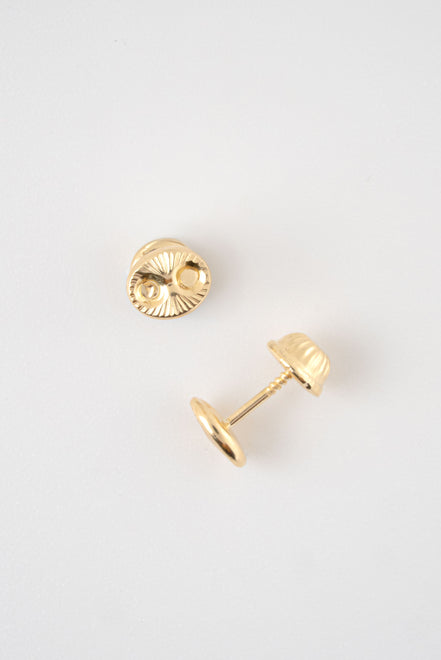 Topos GC Diamantado Oro Amarillo 18k / NA09 / M: 7 mm x 9 mm / P: 0,9 gr