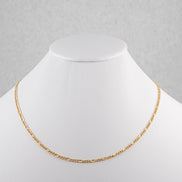 Cadena Figaro Oro Amarillo 18k / ITA09 / 45 cms / M: 3 mm / P: 2.2 gr