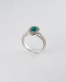 Anillo Irena Esmeralda y Diamantes 18k oro blanco / Talla: 6 Nacional
