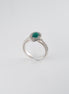 Anillo Irena Esmeralda y Diamantes 18k oro blanco / Talla: 6 Nacional