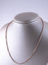 Cadena Veneciana Bicolor Diamantada ( Oro Blanco - Rosado ) 18k / ITA102 / 50 cms / P: 22,9 gr