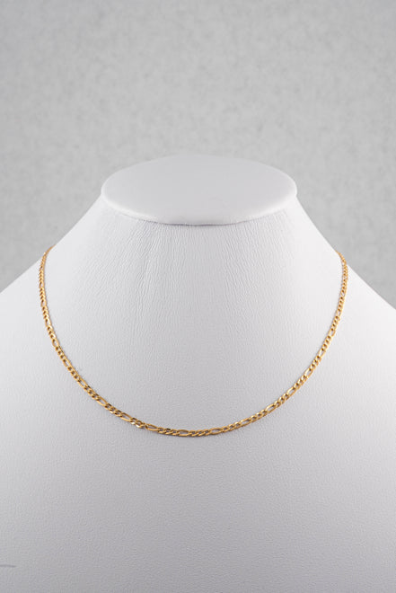 Cadena Figaro Oro Amarillo 18k / ITA07 / 40 cms / M: 3 mm / P: 2,7 gr