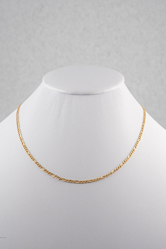 Cadena Figaro Oro Amarillo 18k / ITA07 / 40 cms / M: 3 mm / P: 2,7 gr