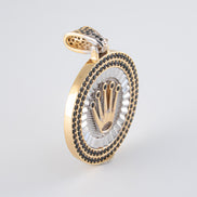 Dije Corona Circones Oro Amarillo 18k / NA102 / M: 2,6 cms / P: 9,1 gr