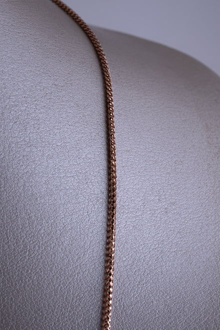 Cadena Franco Diamantado Oro Rosado 18k / ITA154 / 60 cms /P: 12,6 gr