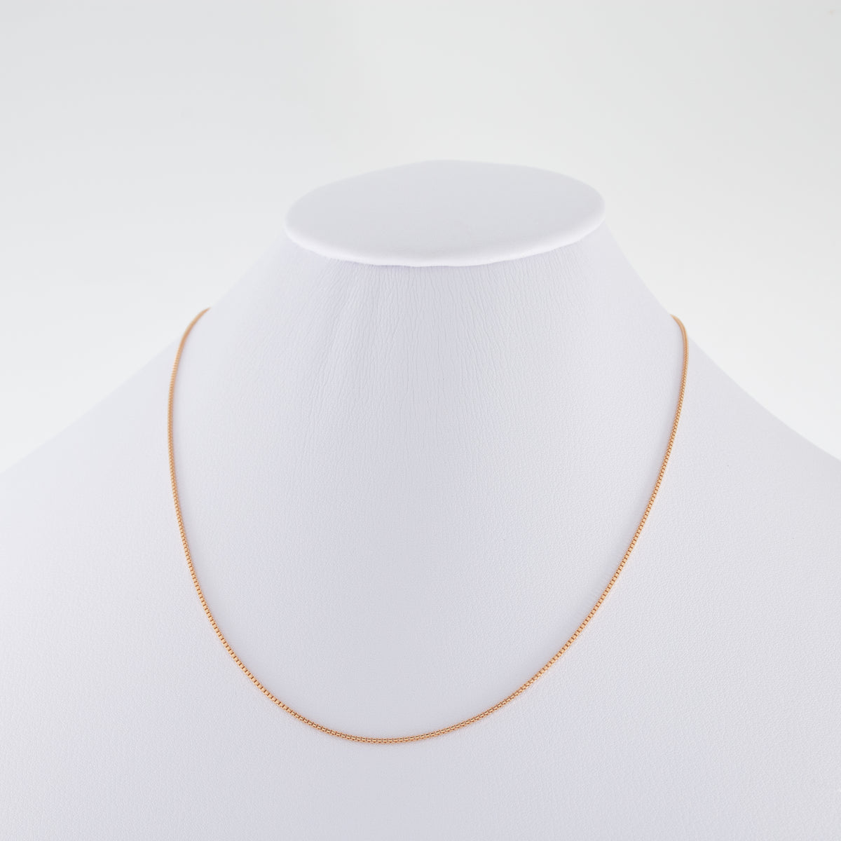 Cadena Veneciana Oro Rosado 18k / ITA90 / 45 cms / M: 1.2 mm / P: 3.1 gr