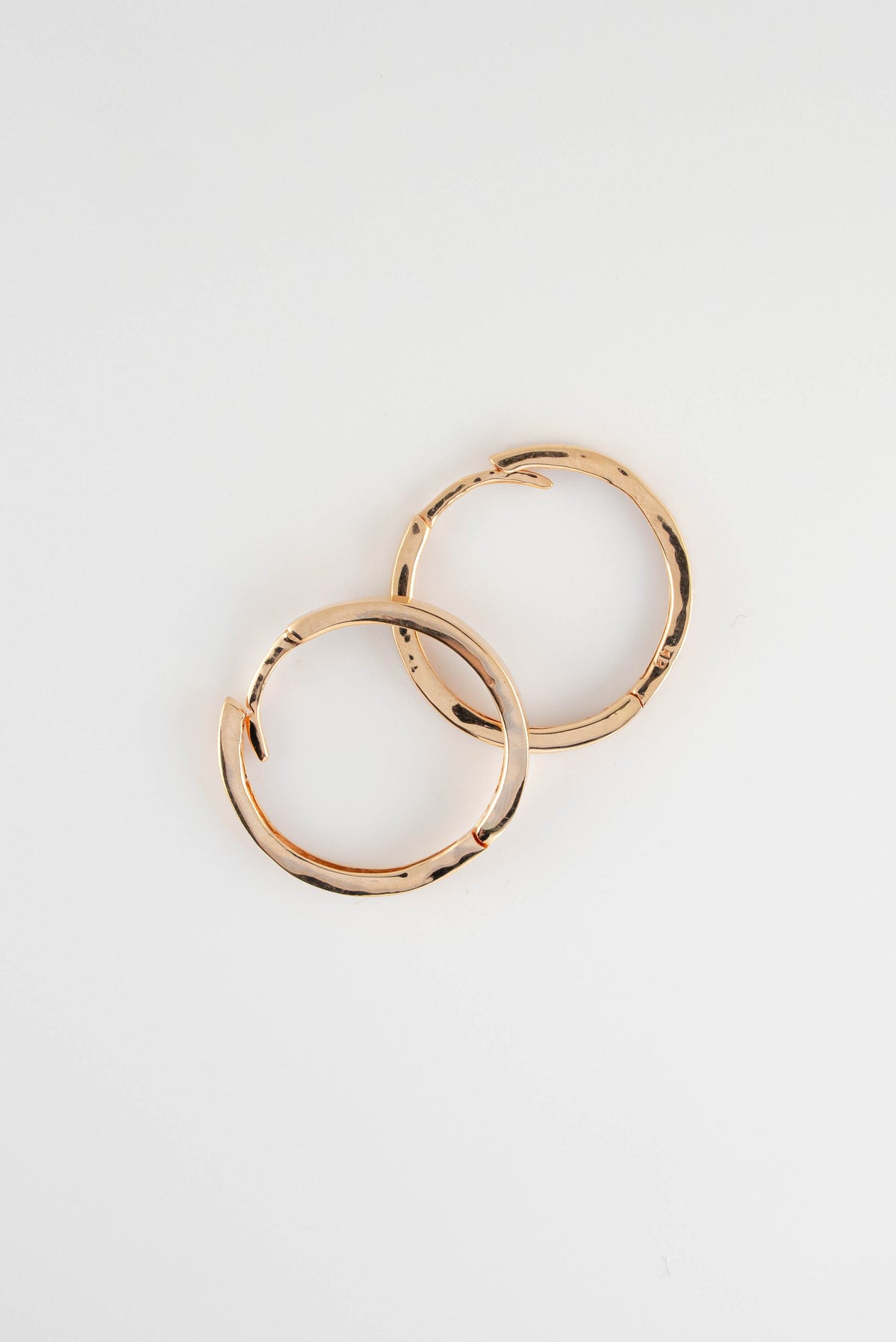 Candongas Lisas Oro Rosado 18k / NA08 / M: 1.8 cms / P: 2.5 gr