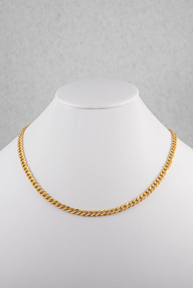 Cadena Cubana Oro Amarillo 18k / ITA30 / 45 cms / M: 5 mm / P: 8.43 gr