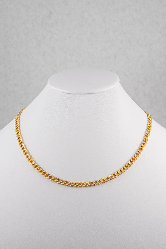 Cadena Cubana Oro Amarillo 18k / ITA30 / 45 cms / M: 5 mm / P: 8.43 gr