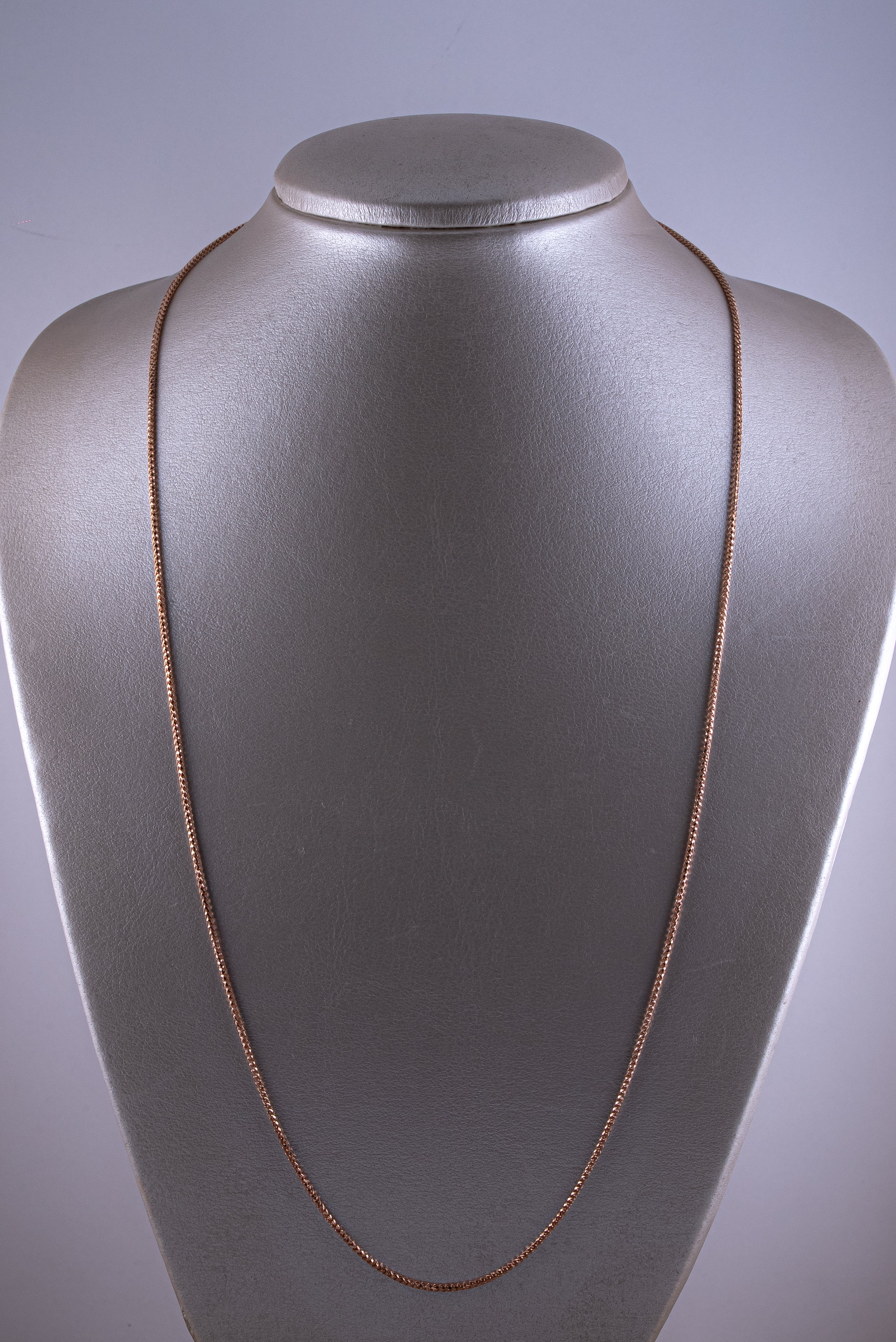 Cadena Franco Diamantado Oro Rosado 18k / ITA154 / 60 cms /P: 12,6 gr