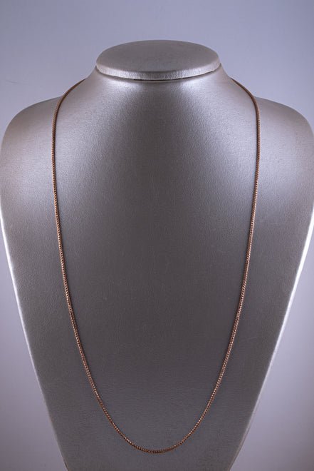 Cadena Franco Diamantado Oro Rosado 18k / ITA154 / 60 cms /P: 12,6 gr