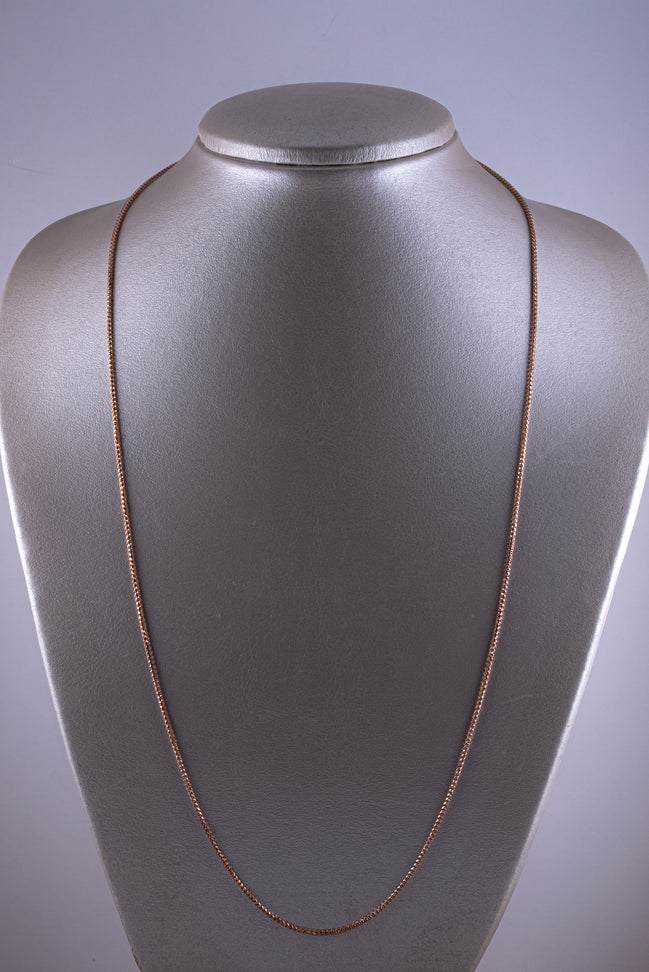 Cadena Franco Diamantado Oro Rosado 18k / ITA154 / 60 cms /P: 12,6 gr