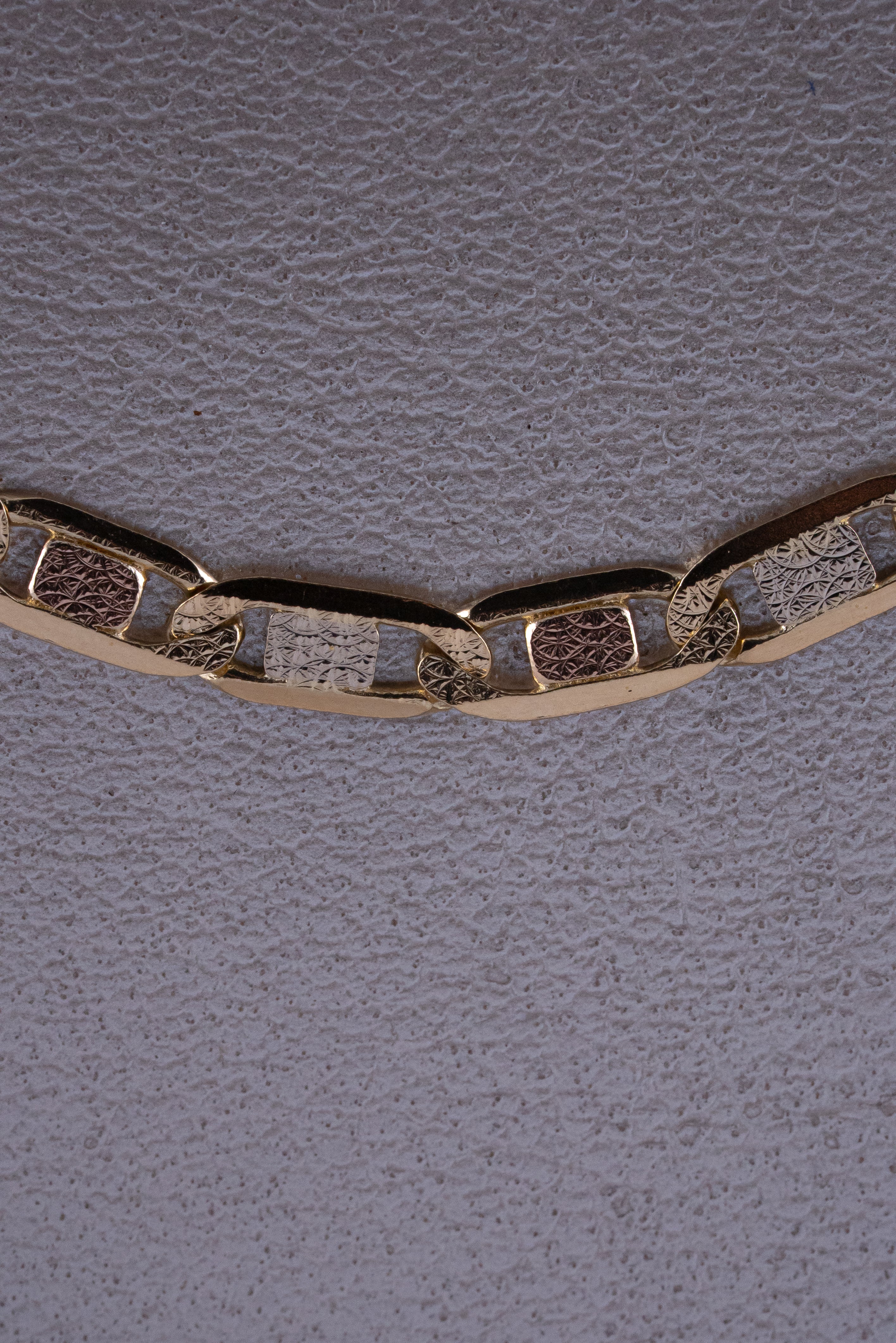 Cadena Escalera Tres Oros 18k /ITA84 / 60 cms / P: 18,7 gr