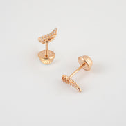 Topos Alas Circones Oro Rosado 18k / NA09/ M: 7 mm x 3 mm / P: 0,7 gr