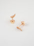 Topos Alas Circones Oro Rosado 18k / NA09/ M: 7 mm x 3 mm / P: 0,7 gr