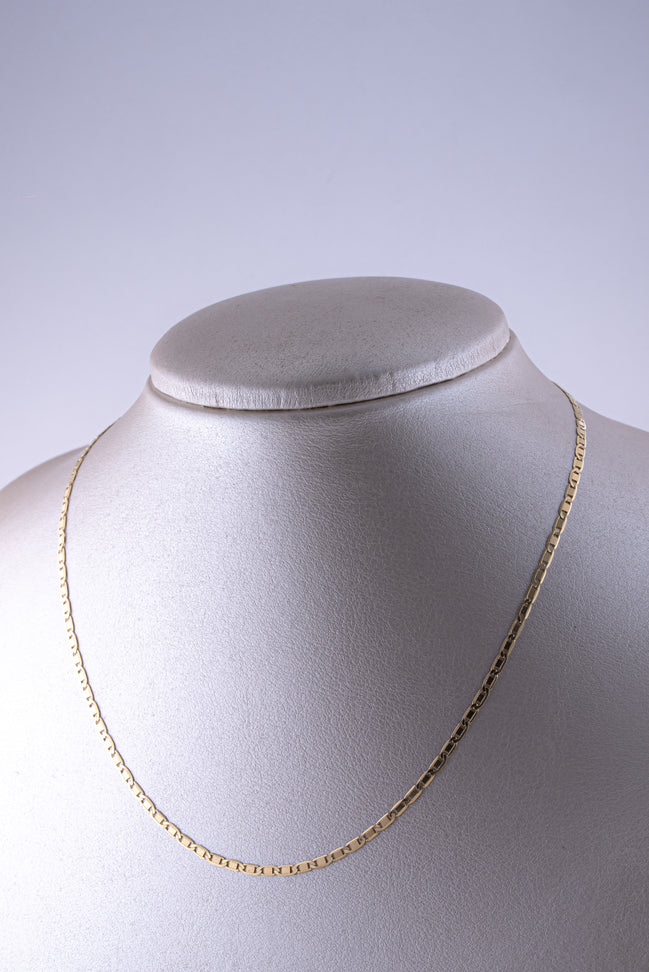 Cadena Escalera Oro Amarillo 18k /ITA79/ 45 cms / P: 1,5 gr