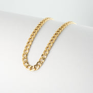 Pulsera Cubana Oro Amarillo 18k / ITA02 / M: 20 cms x 4 mm / P: 4,11 gr