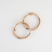 Candongas Lisas Oro Rosado 18k / NA08 / M: 1.8 cms / P: 2.5 gr