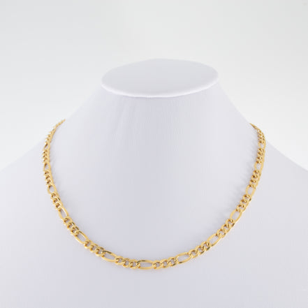 Cadena Figaro Oro Amarillo 18k / ITA10 / 45 cms / M: 5 mm / P: 8.1 gr