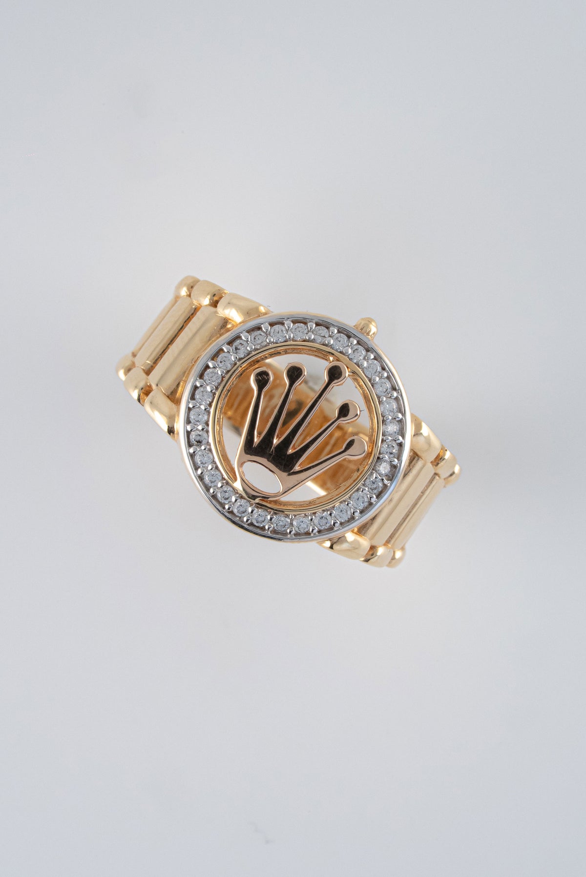 Anillo Oro Amarillo 18k Circones /NA58/ T: 10.5 / Peso: 8,5 gr