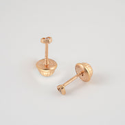 Topos Corazon Silueta Circon Oro Rosado 18k / NA09 / M: 3 mm x 3 mm / P: 0,5 gr