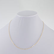 Cadena Eslabon Espejo Oro Amarillo 18k / ITA199 / 45 cms / M: 2mm / P: 1 gr