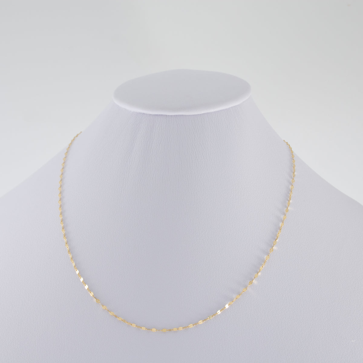 Cadena Eslabon Espejo Oro Amarillo 18k / ITA199 / 45 cms / M: 2mm / P: 1 gr