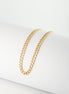 Tobillera Cubana Oro Amarillo 18k / ITA04 / M: 26.5 cms x 6 mm / P: 6,6 gr