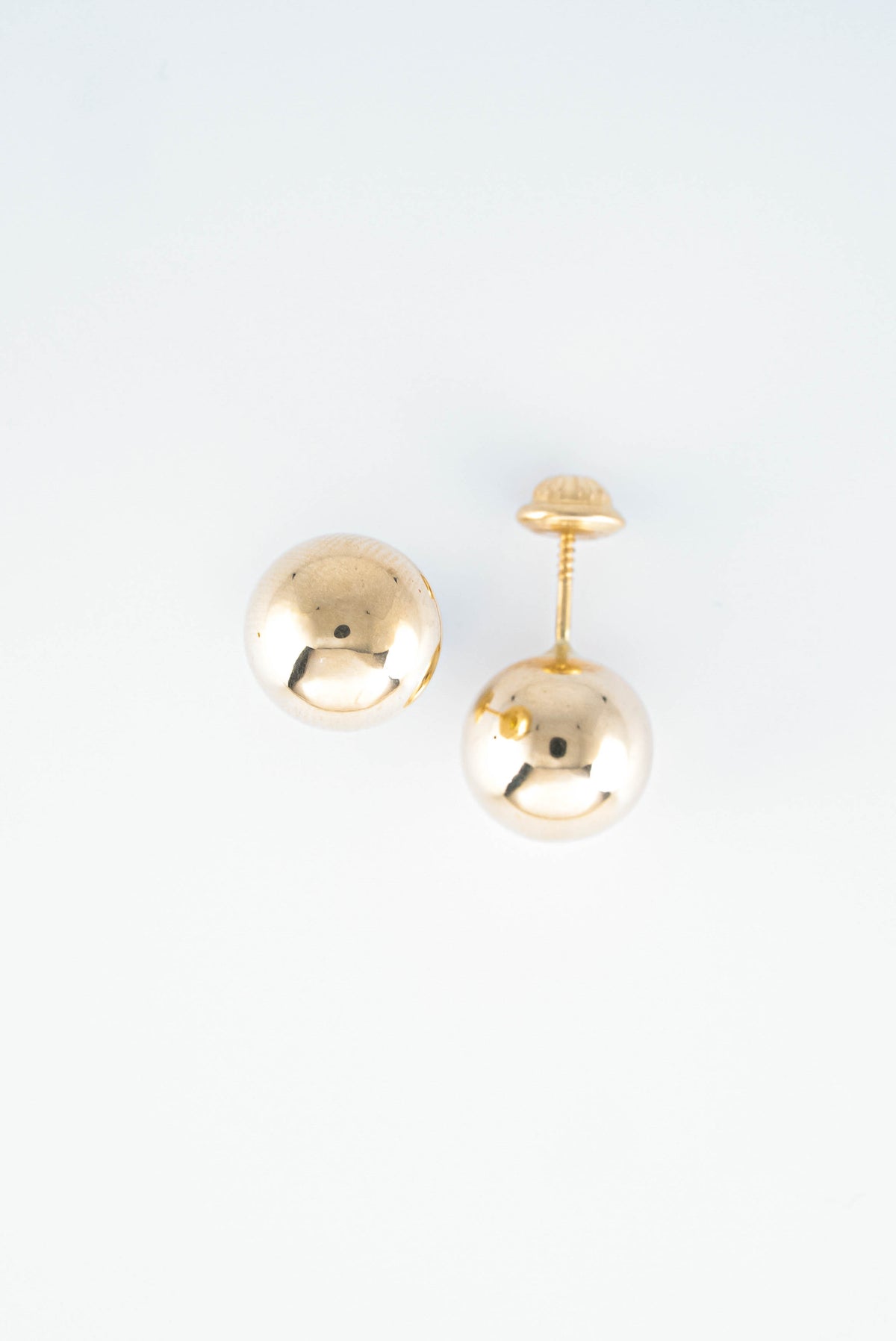 Topos Balin 10 mm Liso Oro Amarillo 18k / NA152 / P: 1.2 gr