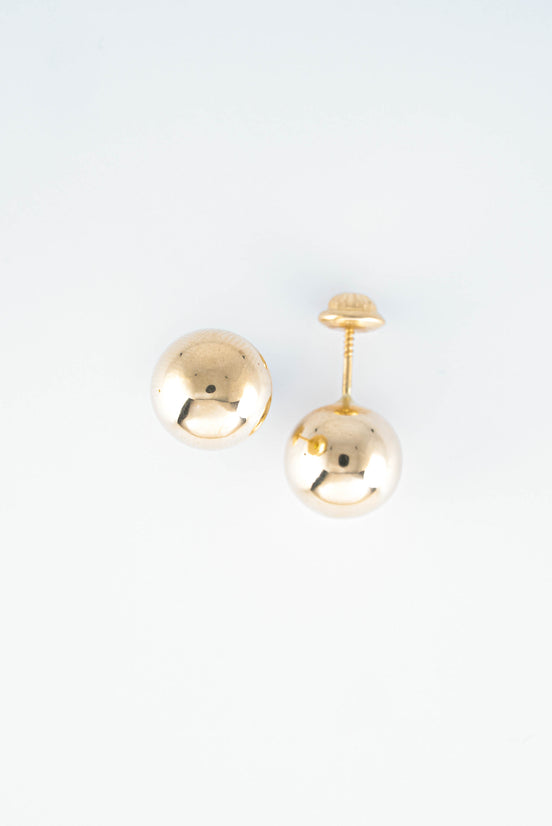 Topos Balin 10 mm Liso Oro Amarillo 18k / NA152 / P: 1.2 gr