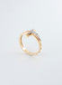 Anillo Cristo Bicolor (Oro Amarillo - Blanco) 18k /NA47/ T: 6/ Peso: 3,3 gr