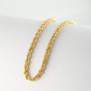 Tobillera Lazo San Francisco Oro Amarillo 18k / ITA66 7 M: 27 cms x 4 mm / P: 5.2 gr
