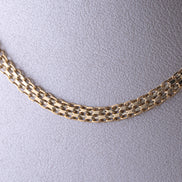 Cadena Bismark Doble Carril Oro Amarillo 18k /ITA50 / 45 cms / P: 6.6 gr