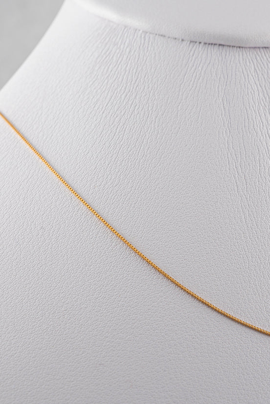 Cadena Veneciana Oro Amarillo 18k -/ ITA87 / 40 cms / M: 1 mm / P: 1.5 gr