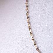 Cadena Eslabon Espejo Oro Amarillo 18k /ITA188 / 40 cms / P: 1,1 gr